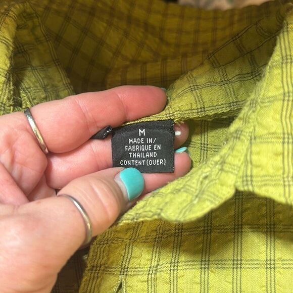 Patagonia Puckerware Shirt Button Up Organic Cotton Blend Outdoor Seersucker - Picture 9 of 10